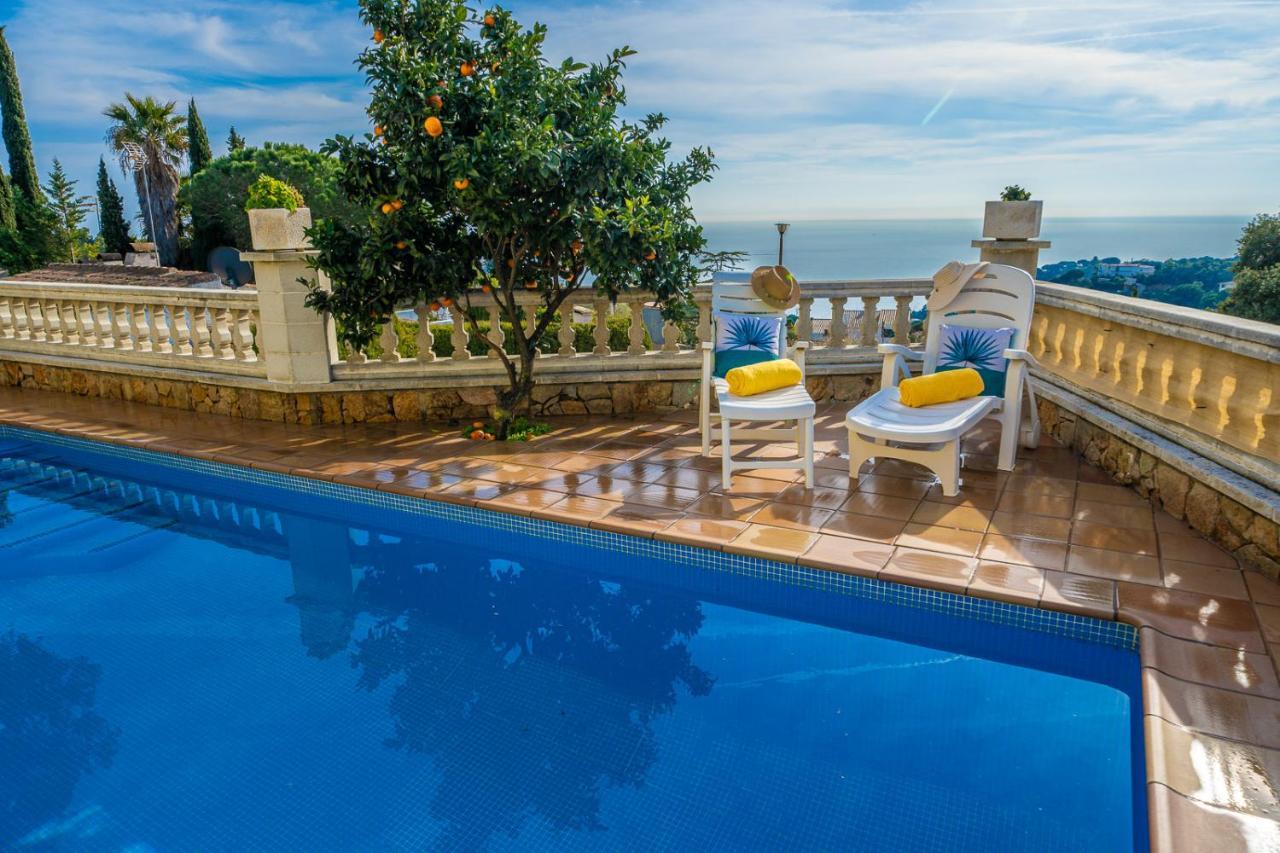 Villa Vista Lux, Piscina Privada Y Zona Exterior Con Vista Mar Tossa de Mar Bagian luar foto